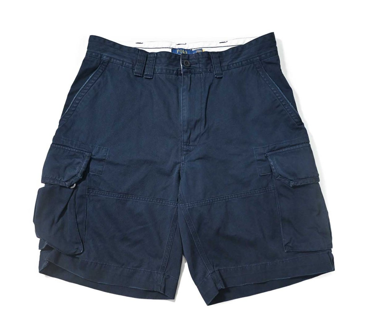画像1: Used Polo Ralph Lauren Cargo Shorts Navy ラルフローレン (1)