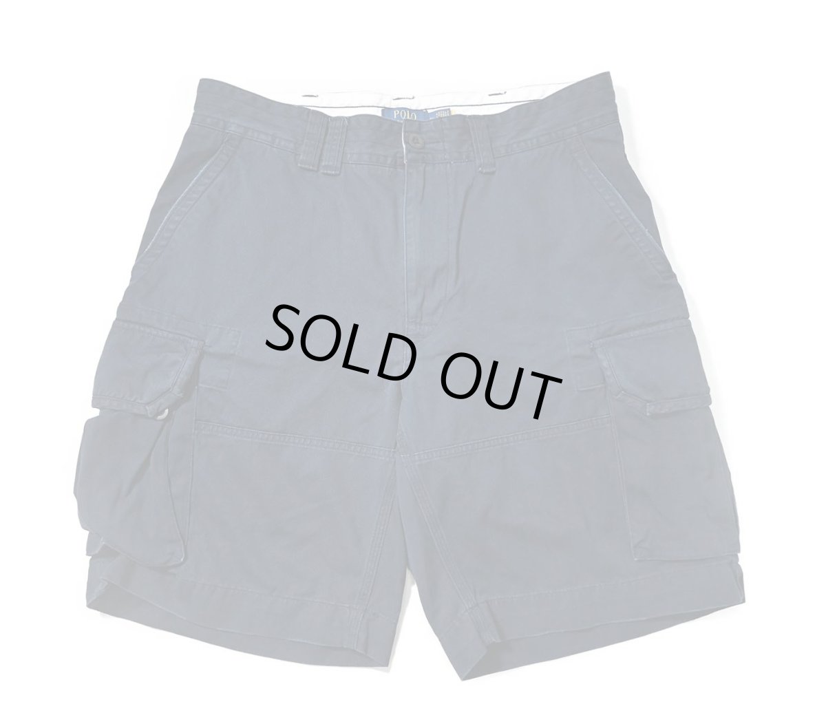 画像1: Used Polo Ralph Lauren Cargo Shorts Navy ラルフローレン (1)