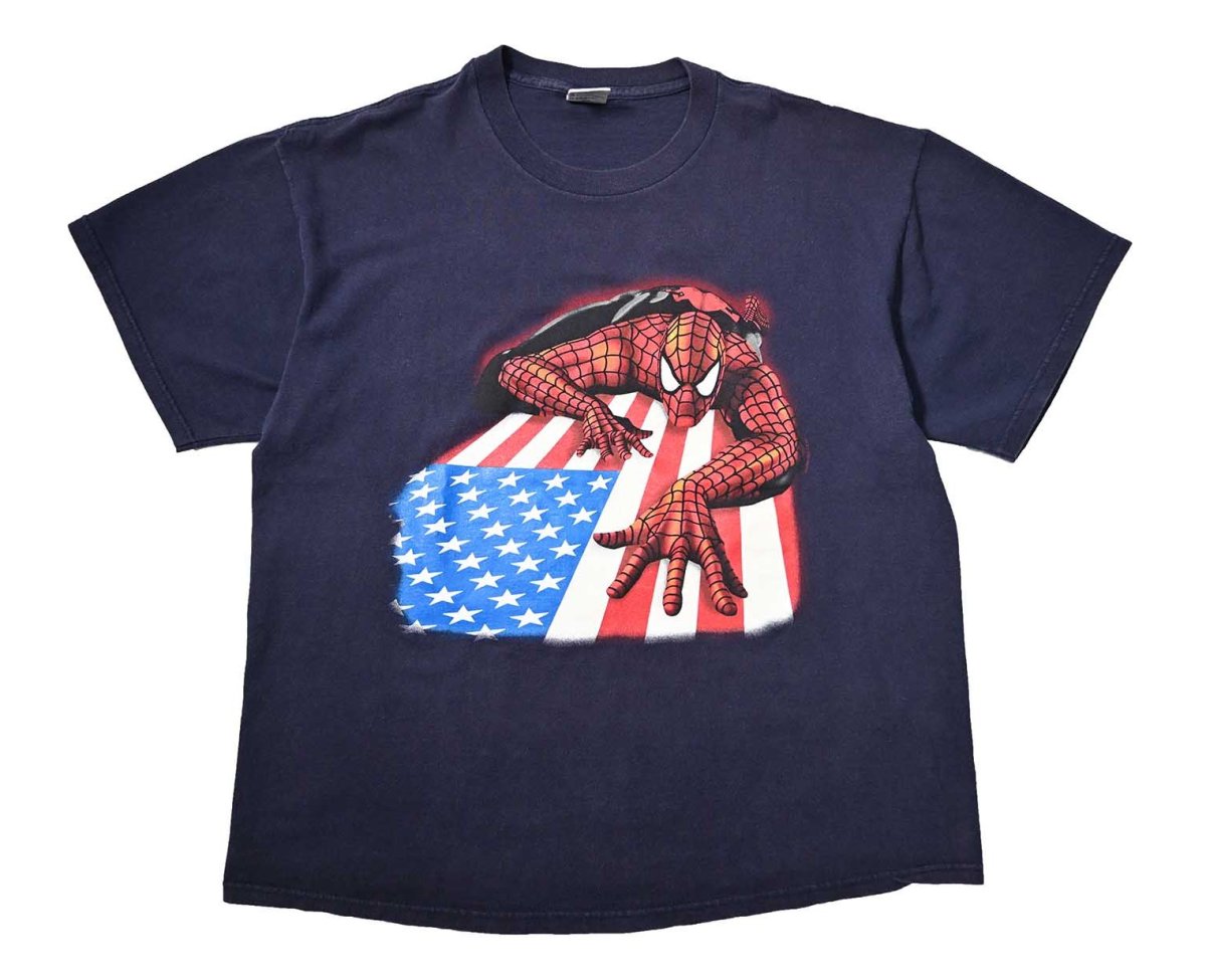 画像1: 00s Used Spider-Man Print Tee (1)