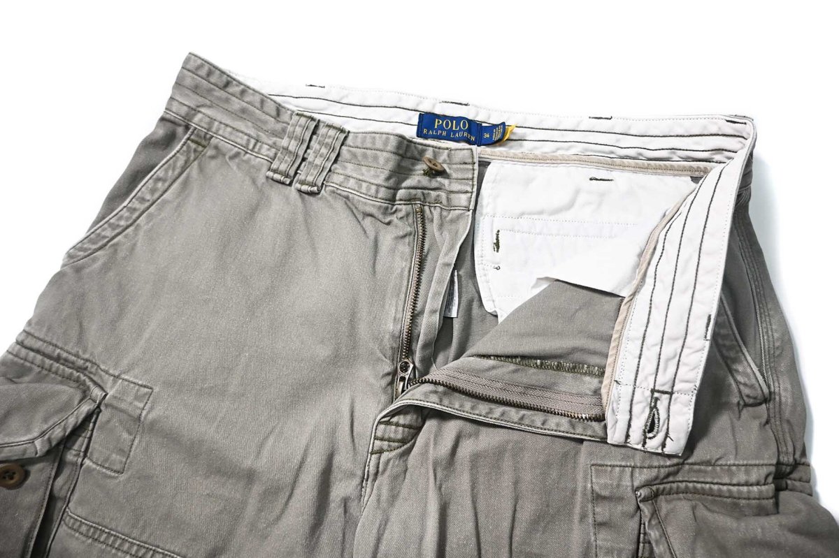 画像4: Used Polo Ralph Lauren Cargo Shorts Olive ラルフローレン (4)