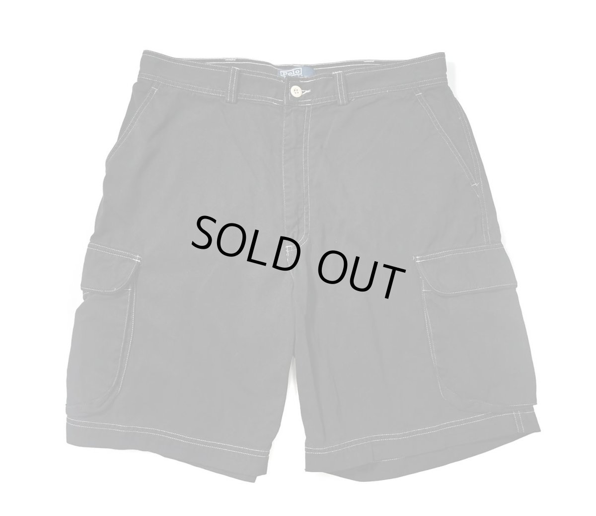 画像1: 90-00s Used Polo Ralph Lauren Cargo Shorts Black Over Dye ラルフローレン (1)