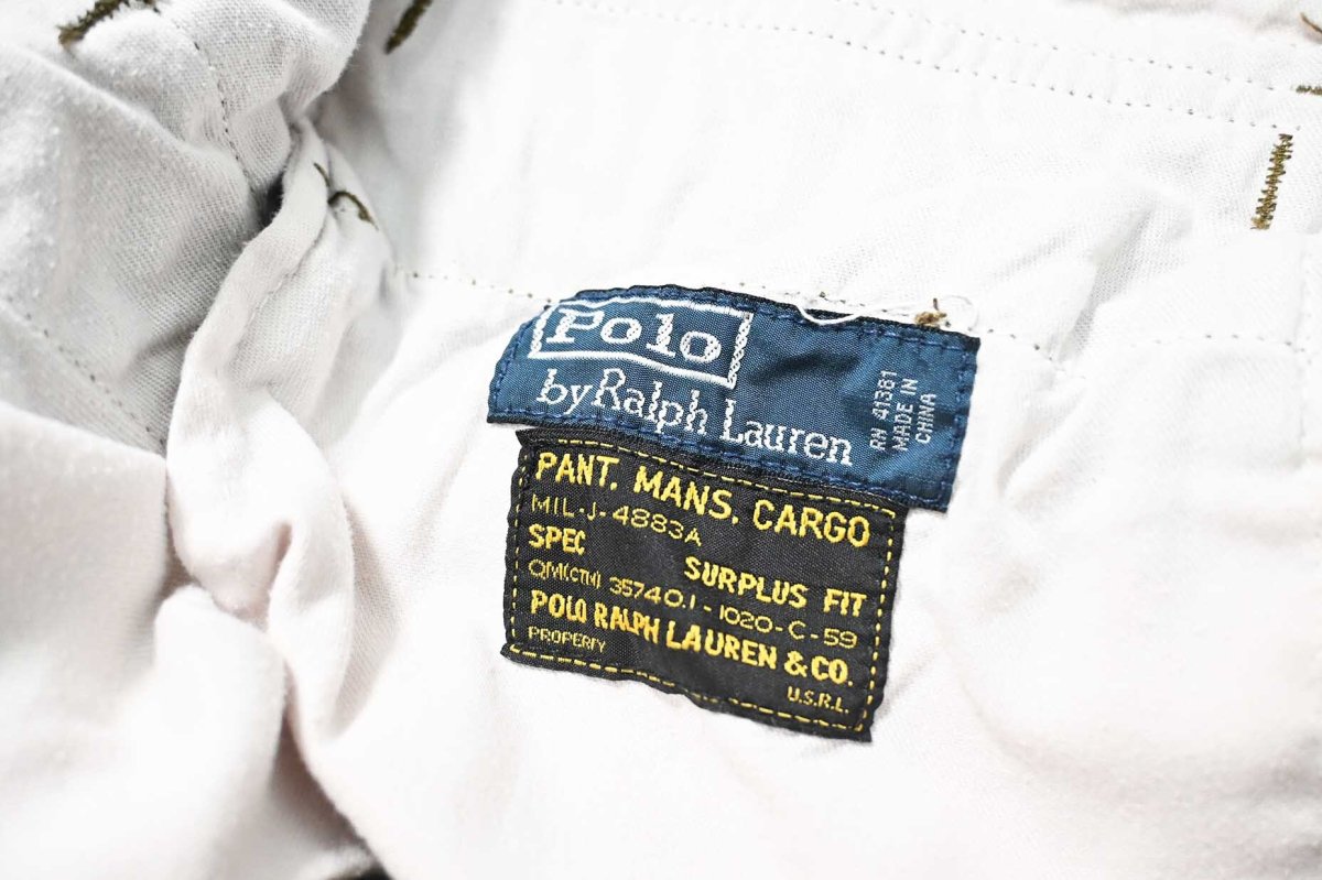 画像5: 90-00s Used Polo Ralph Lauren Cargo Shorts Olive ラルフローレン (5)