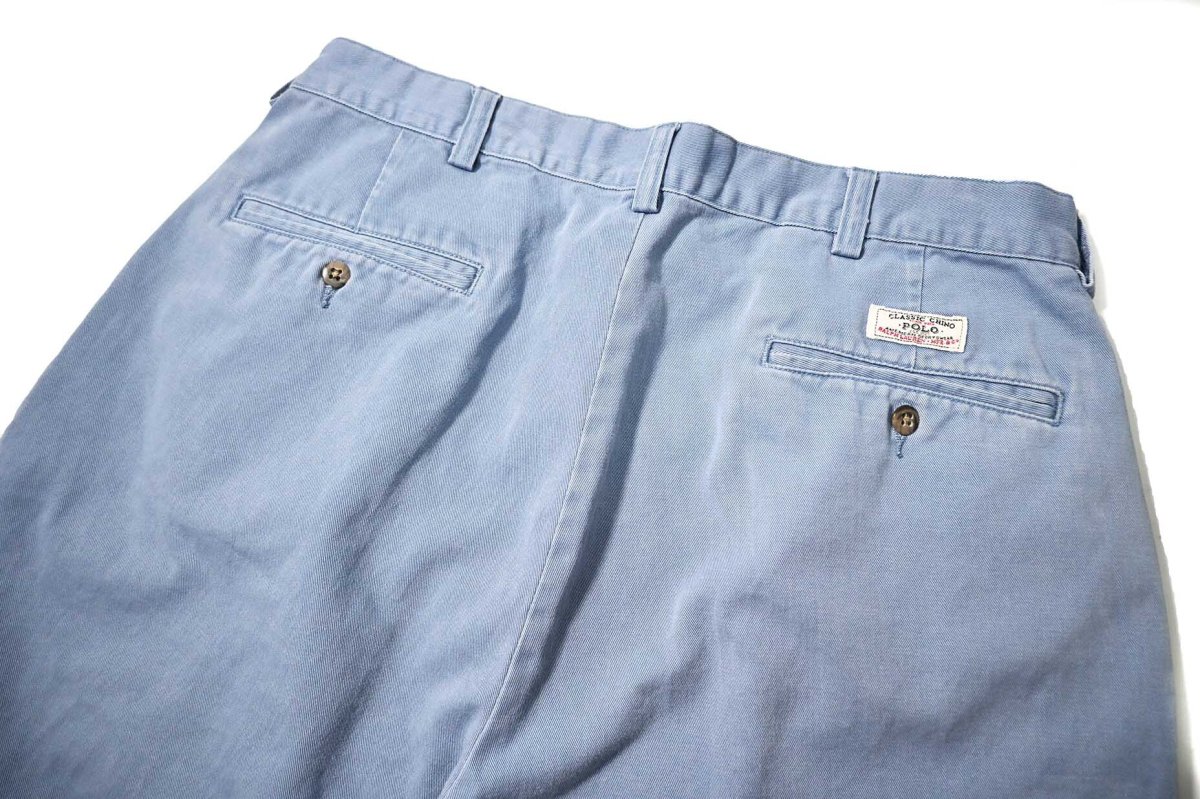 画像3: 90-00s Used Polo Ralph Lauren Tyler Shorts Sax (3)