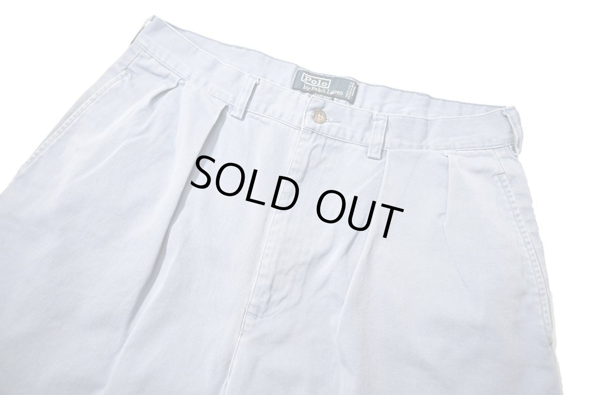 画像2: 90-00s Used Polo Ralph Lauren Tyler Shorts Sax (2)