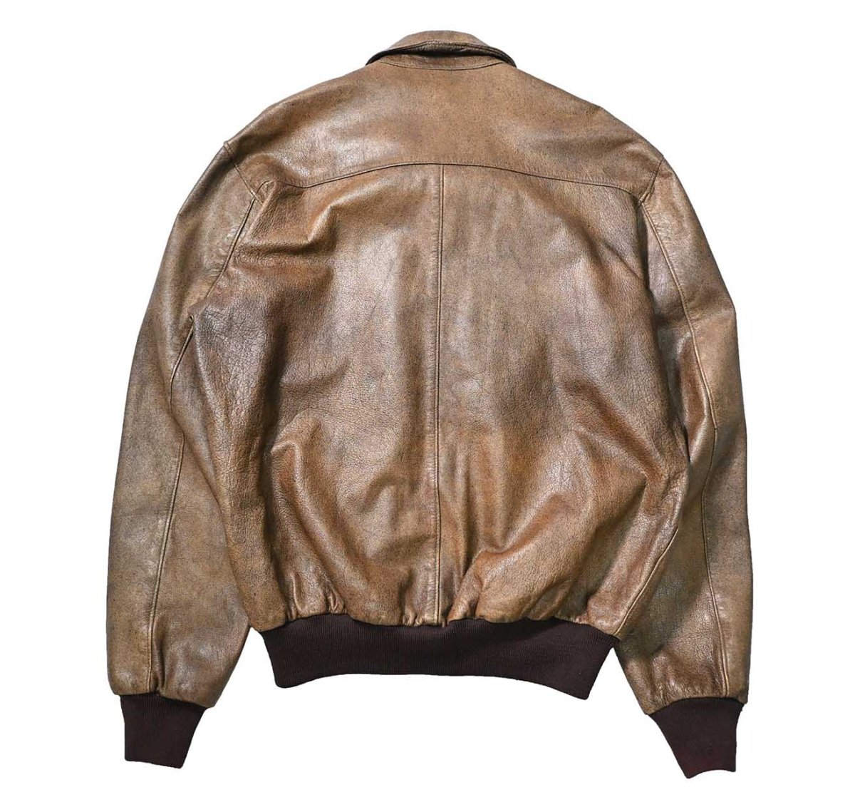 画像2: 80s Used L.L.Bean Type A-2 Leather Flight Jacket made in USA (2)