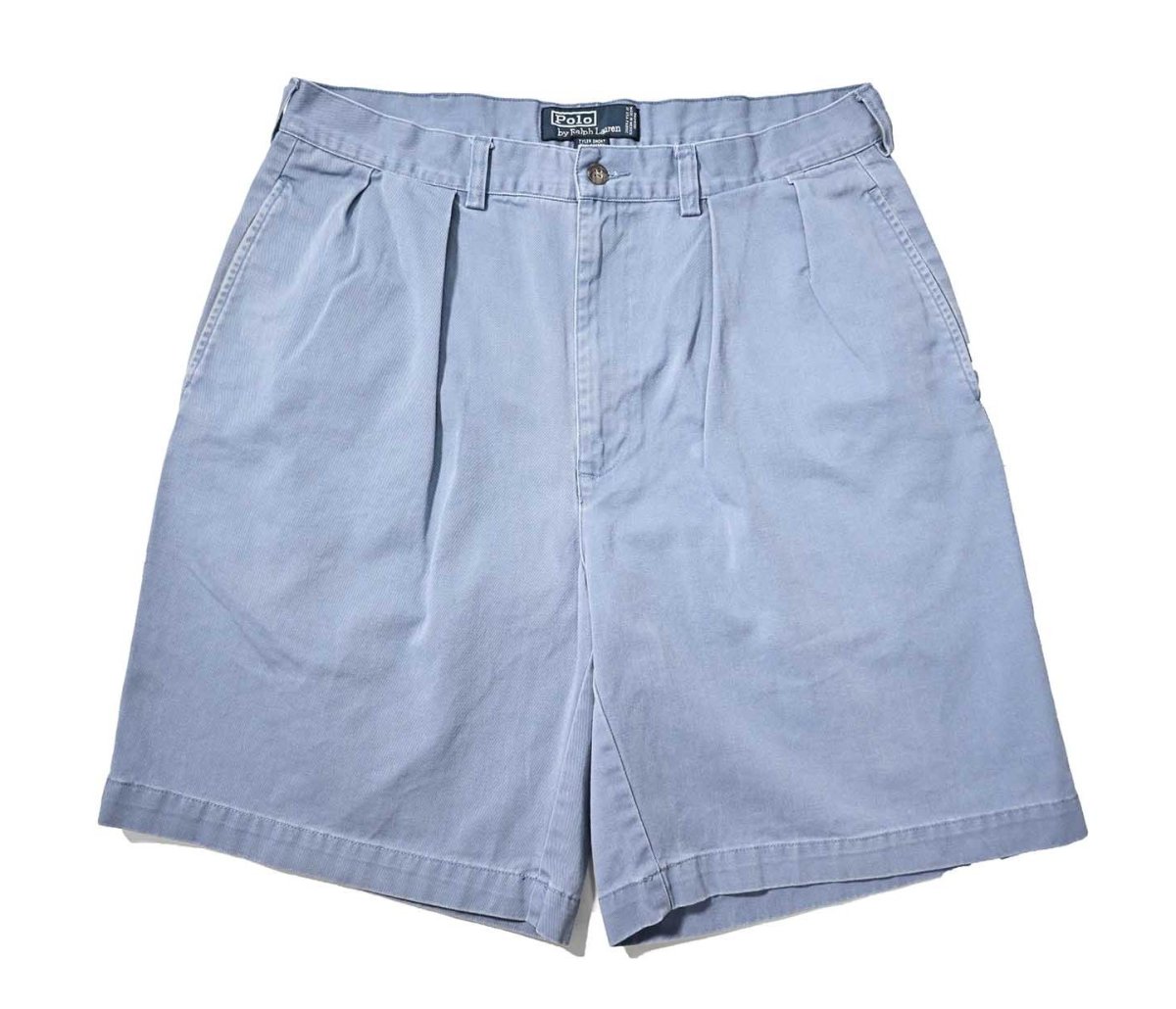 画像1: 90-00s Used Polo Ralph Lauren Tyler Shorts Sax (1)
