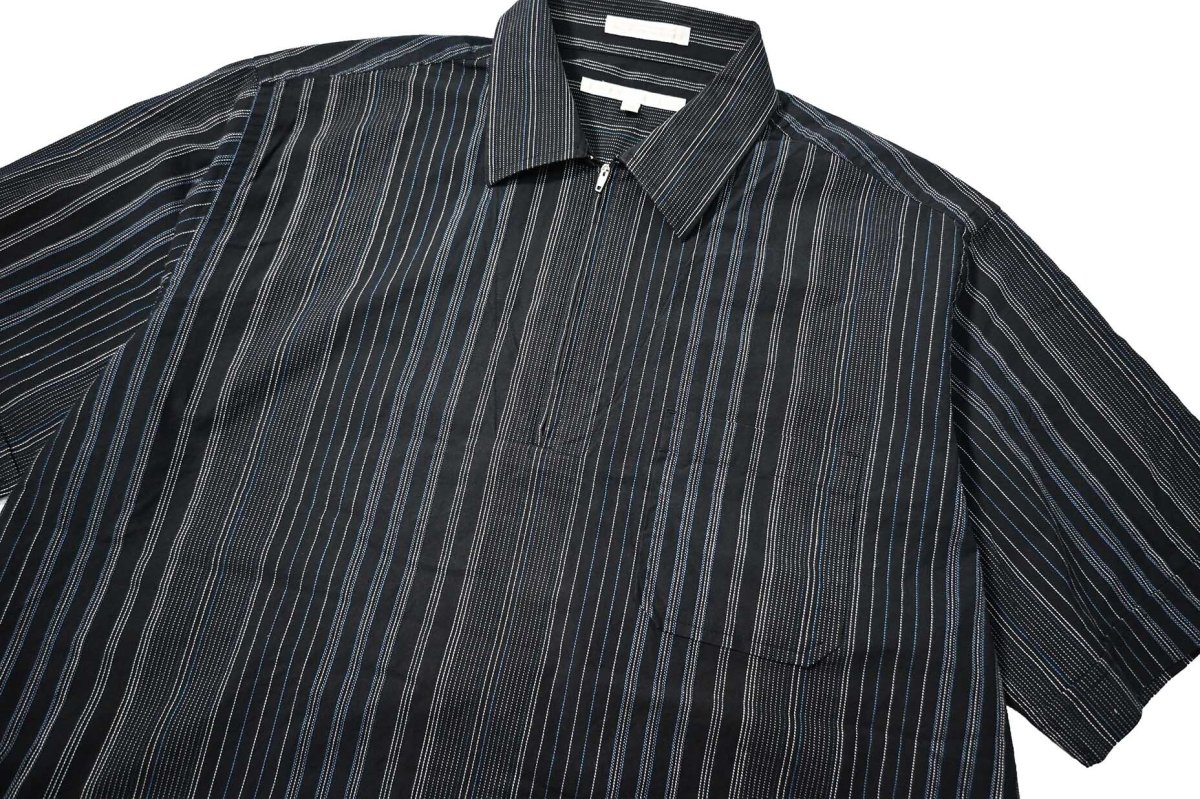 画像2: 90s Used Perry Ellis Short Sleeve Quarter Zip Shirt (2)