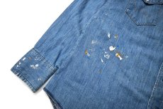 画像4: 80s Used Wrangler Denim Western Shirt made in USA (4)