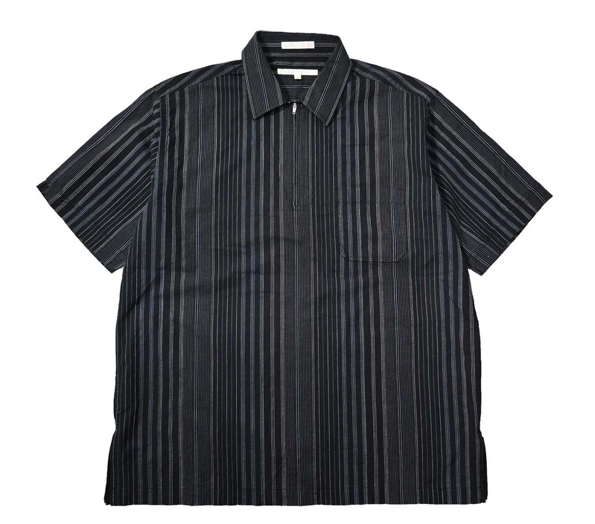 画像1: 90s Used Perry Ellis Short Sleeve Quarter Zip Shirt (1)