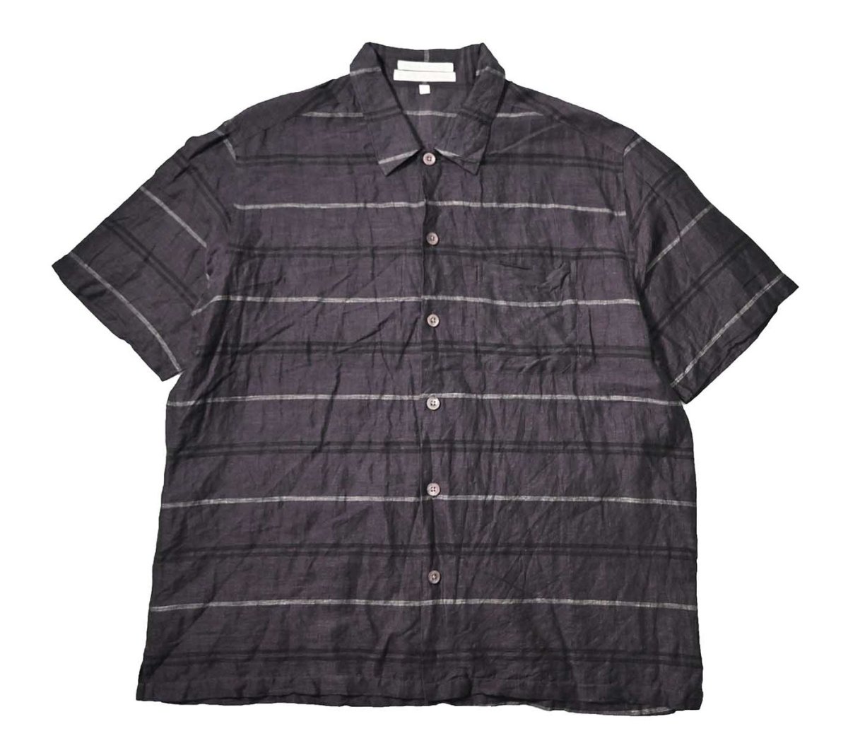 画像1: 90s Used Perry Ellis Short Sleeve Linen Shirt (1)