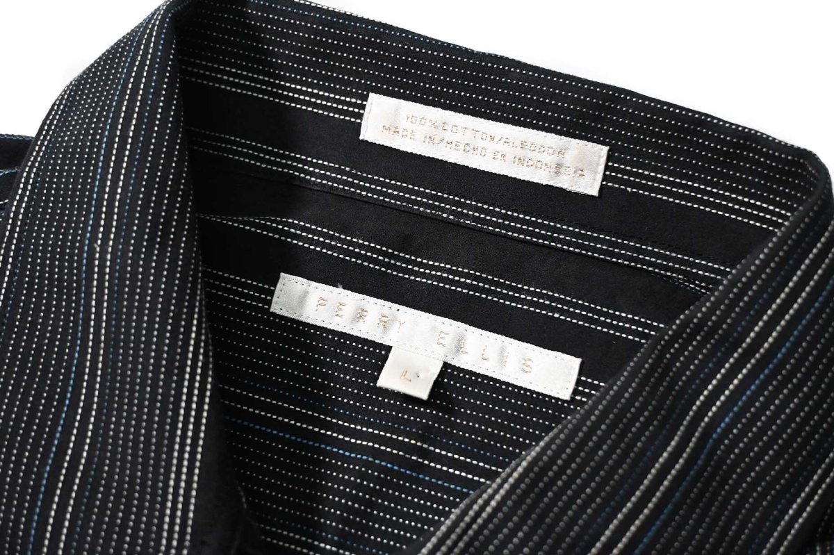 画像5: 90s Used Perry Ellis Short Sleeve Quarter Zip Shirt (5)