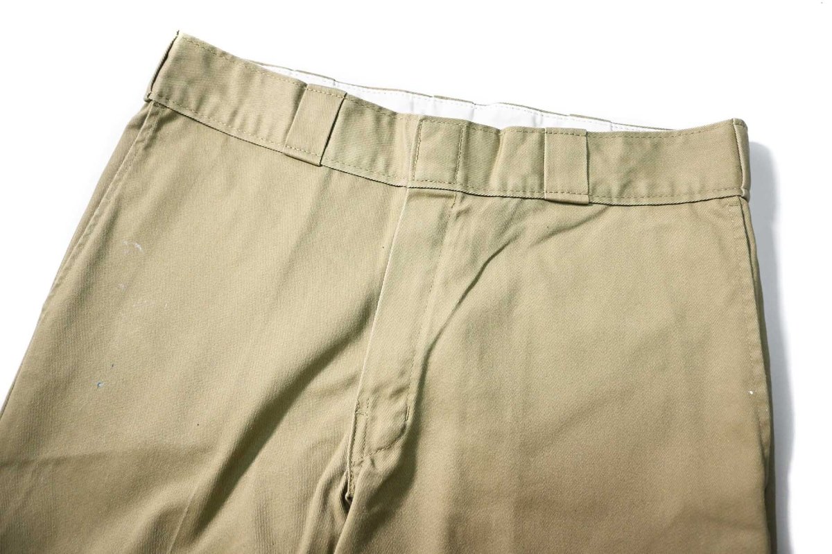 画像2: Used Dickies 874 Painted Work Pants Khaki (2)