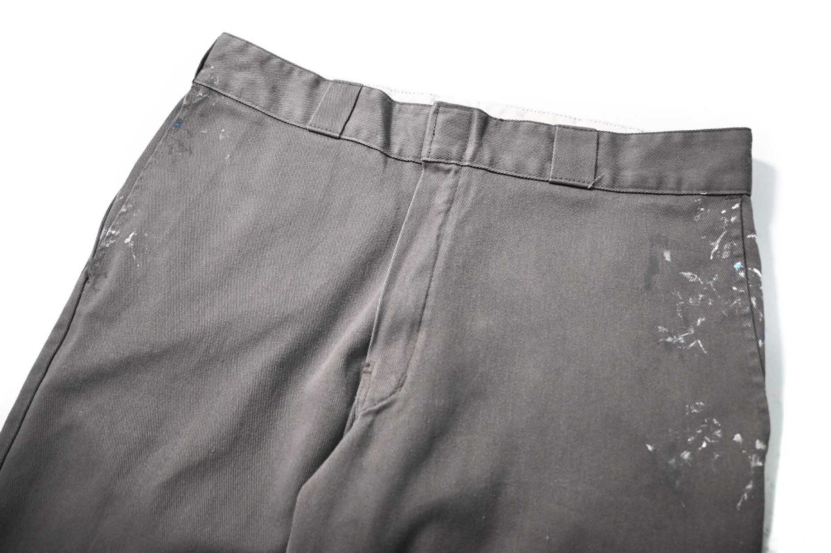 画像2: Used Dickies 874 Flex Painted Work Pants Gravel Gray (2)