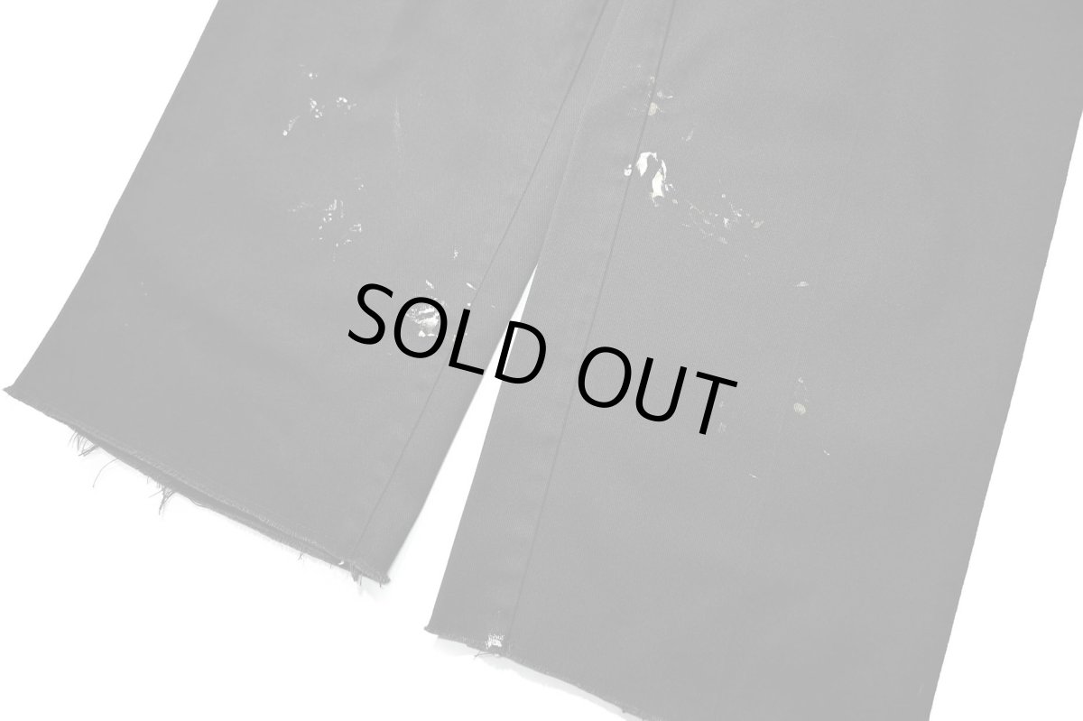 画像3: Used Dickies 874 Painted Work Pants Black (3)