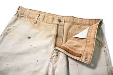 画像5: 07' Used Carhartt Painted Duck Work Shorts Brown (5)