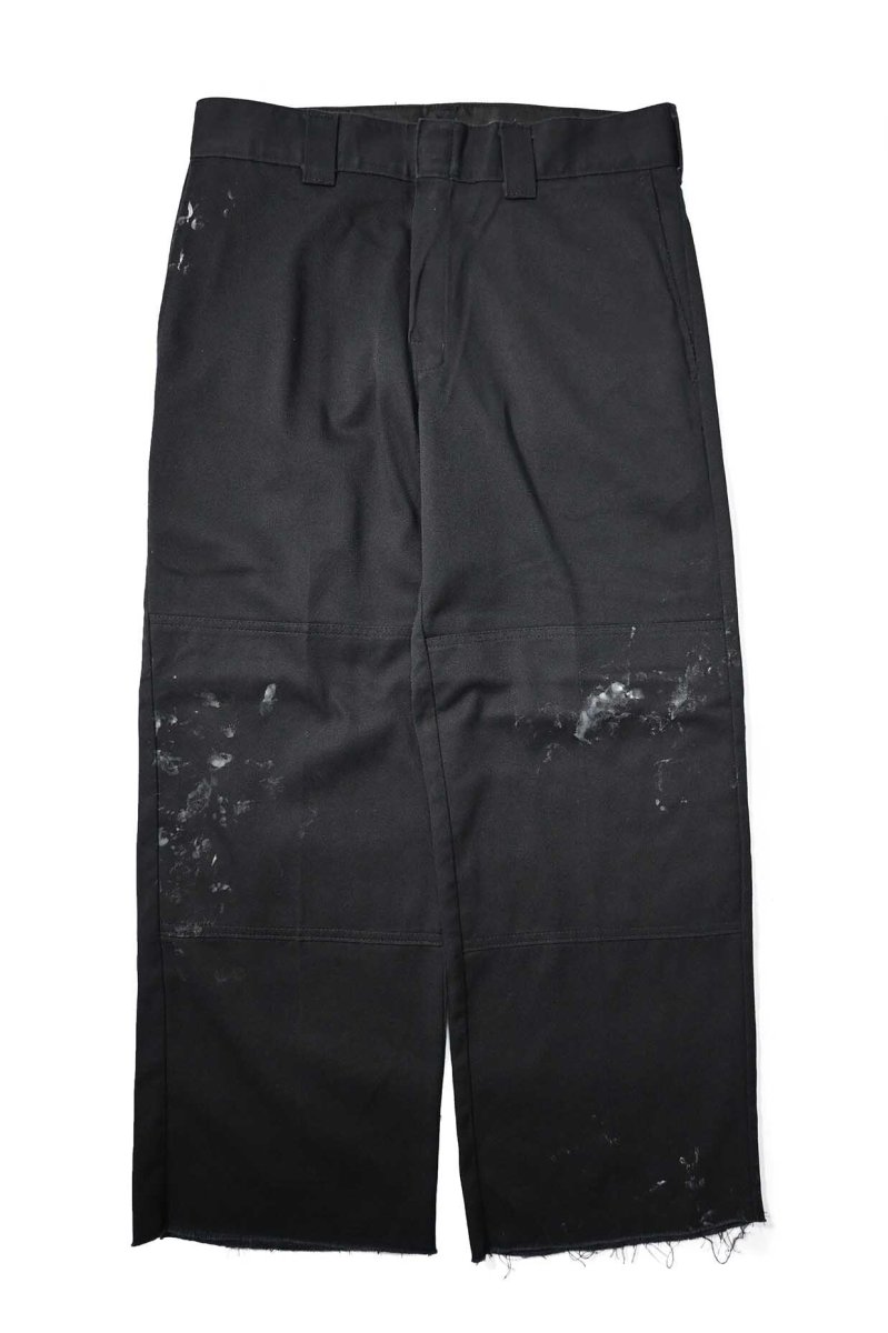 画像1: Used Dickies 85283 Flex Double Knee Painted Work Pants Black (1)