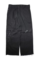 画像1: Used Dickies 85283 Flex Double Knee Painted Work Pants Black (1)