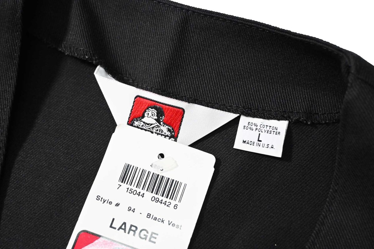 画像4: Deadstock Ben Davis Solid Work Vest made in USA (4)