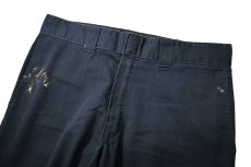 画像2: Used Dickies 874 Flex Painted Work Pants Dark Navy (2)