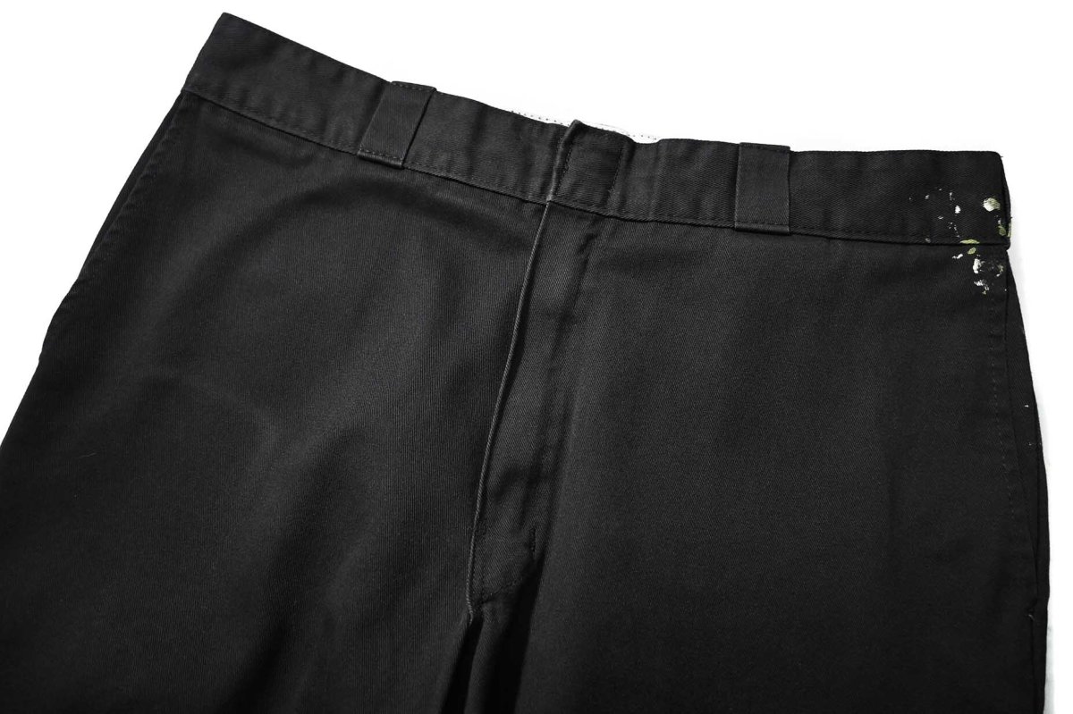 画像2: Used Dickies 874 Painted Work Pants Black (2)