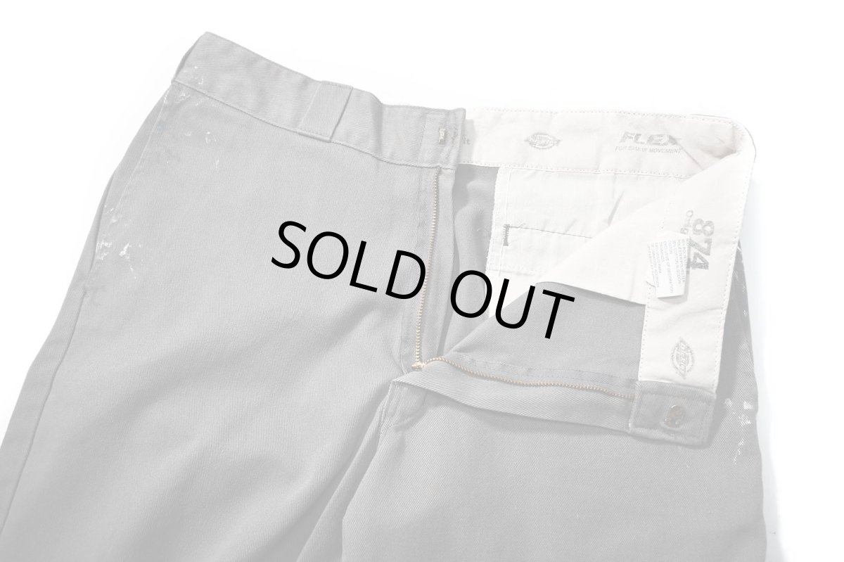 画像5: Used Dickies 874 Flex Painted Work Pants Gravel Gray (5)