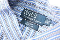 画像4: 90-00s Used Polo Ralph Lauren Stripe Band Collar Shirt "Regent" (4)