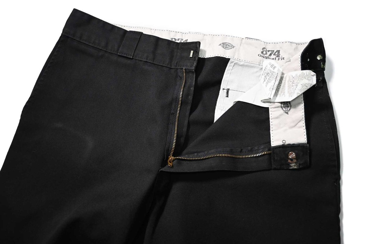 画像6: Used Dickies 874 Painted Work Pants Black (6)
