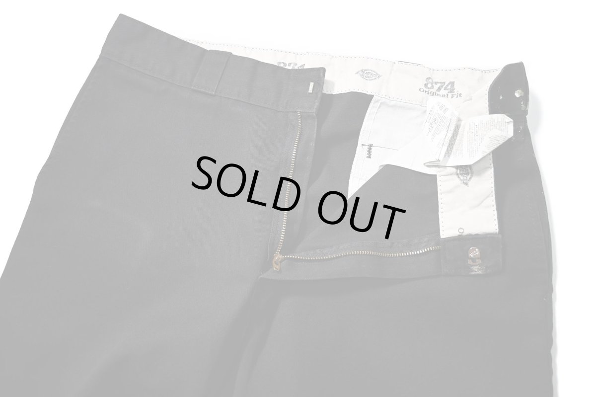 画像6: Used Dickies 874 Painted Work Pants Black (6)