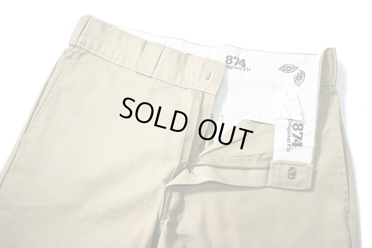 画像6: Used Dickies 874 Painted Work Pants Khaki (6)