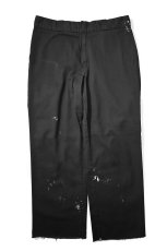 画像1: Used Dickies 874 Painted Work Pants Black (1)