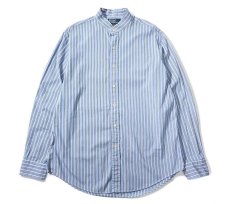 画像1: 90-00s Used Polo Ralph Lauren Stripe Band Collar Shirt "Regent" (1)