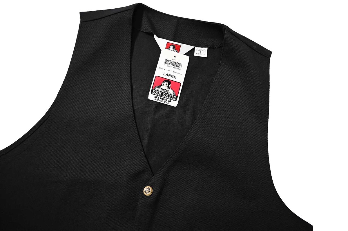 画像2: Deadstock Ben Davis Solid Work Vest made in USA (2)