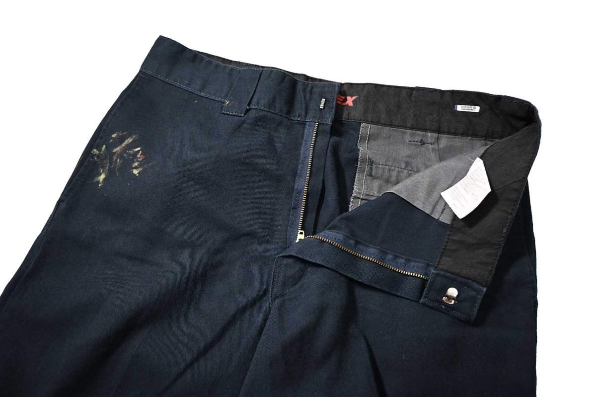 画像5: Used Dickies 874 Flex Painted Work Pants Dark Navy (5)