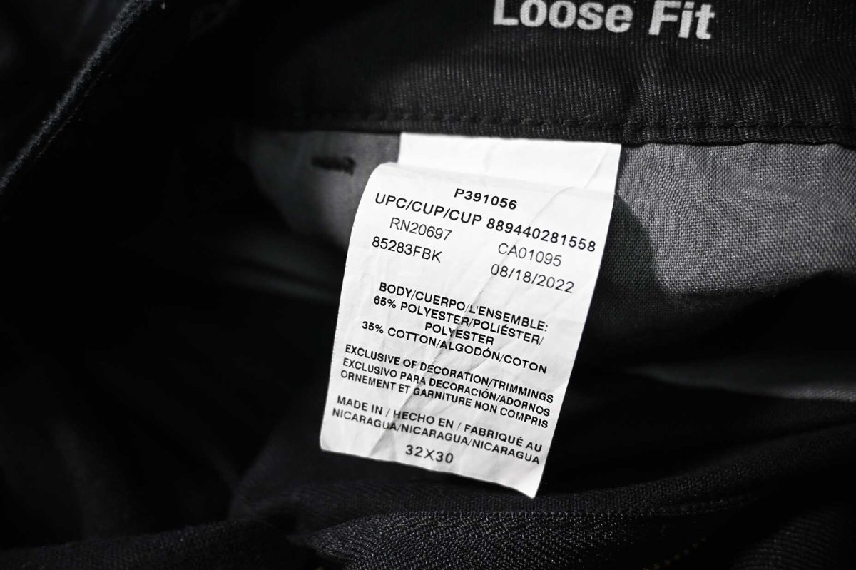 画像8: Used Dickies 85283 Flex Double Knee Painted Work Pants Black (8)