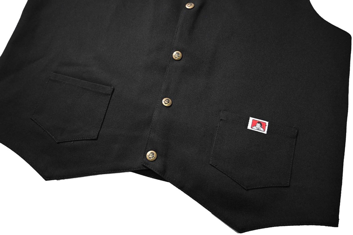画像3: Deadstock Ben Davis Solid Work Vest made in USA (3)