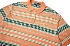 画像2: 90-00s Used Polo Ralph Lauren Border Polo Shirt (2)