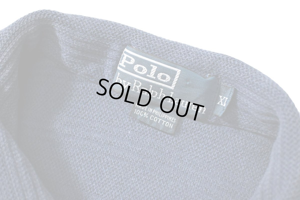 画像3: 90-00s Used Polo Ralph Lauren Polo Shirt Navy (3)