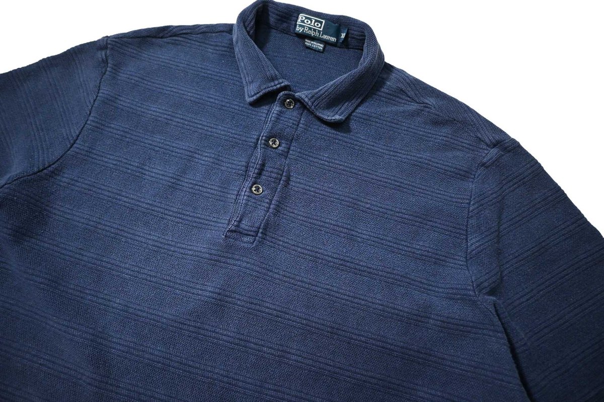 画像2: 90-00s Used Polo Ralph Lauren Polo Shirt Navy (2)