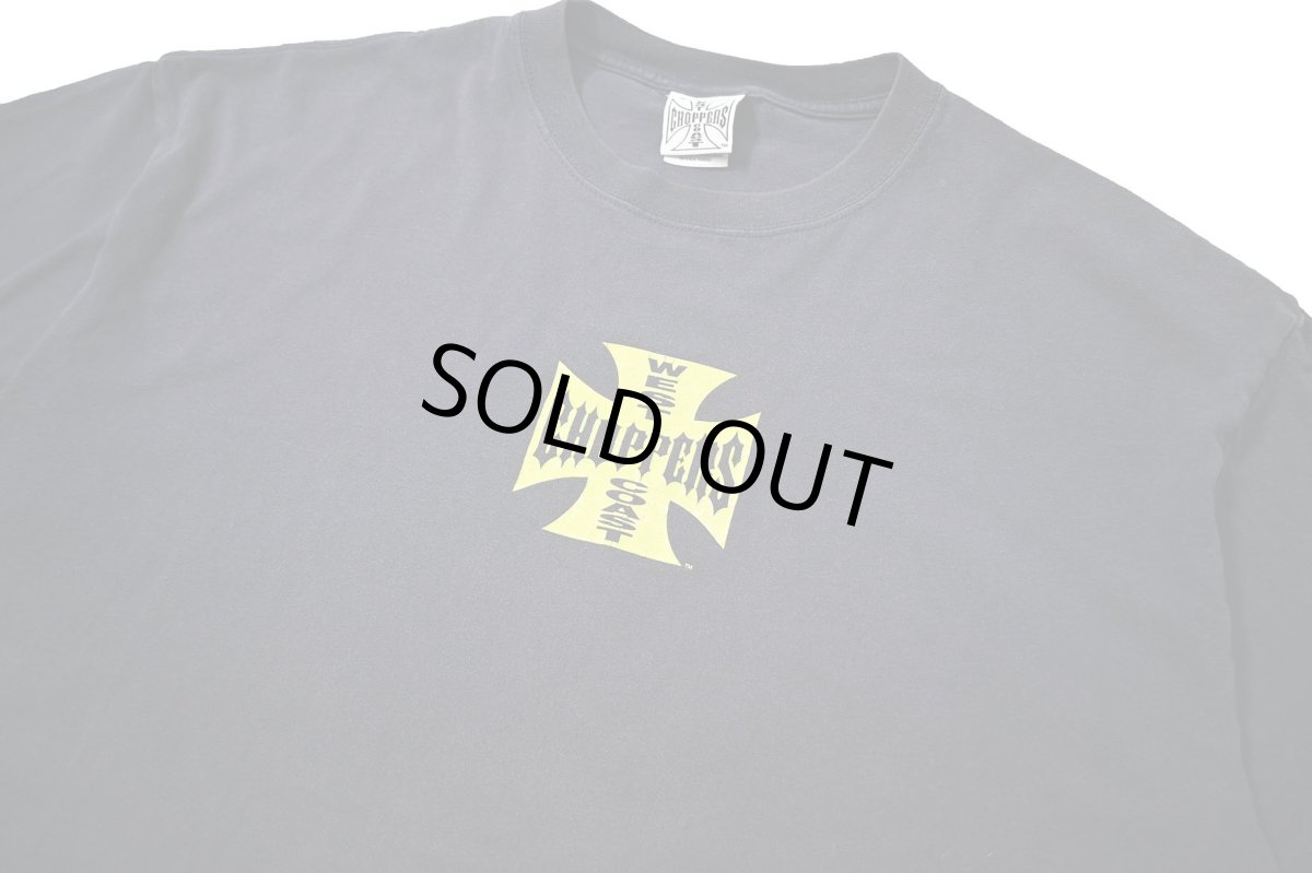 画像2: 00s Used West Coast Choppers Print Tee (2)