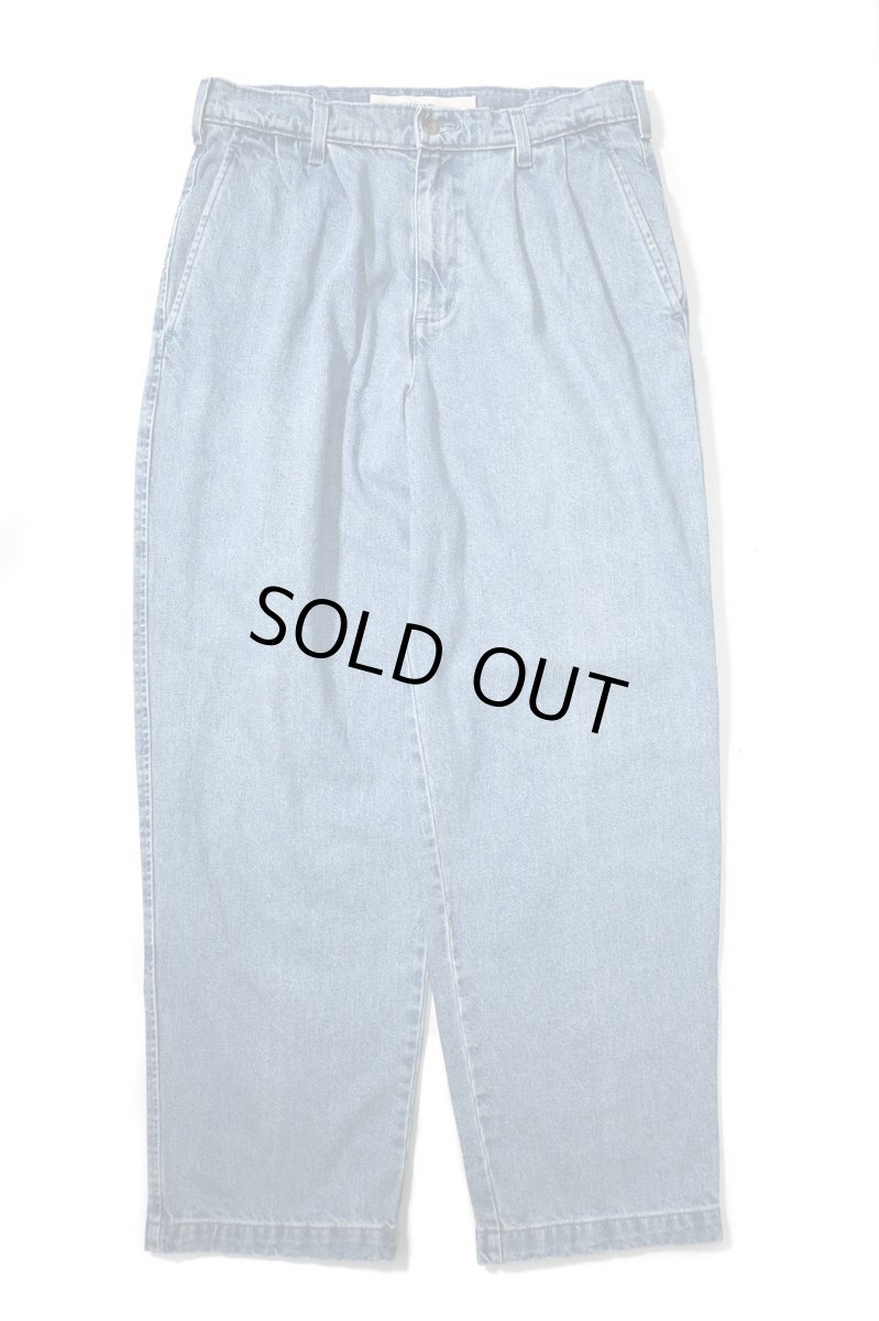 画像1: 90s Used Dockers Denim Pleated Trouser (1)