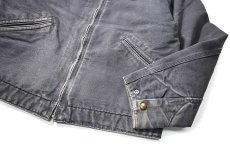 画像4: 08' Used Carhartt Blanket Lined Duck Detroit Jacket Petrol Blue (4)