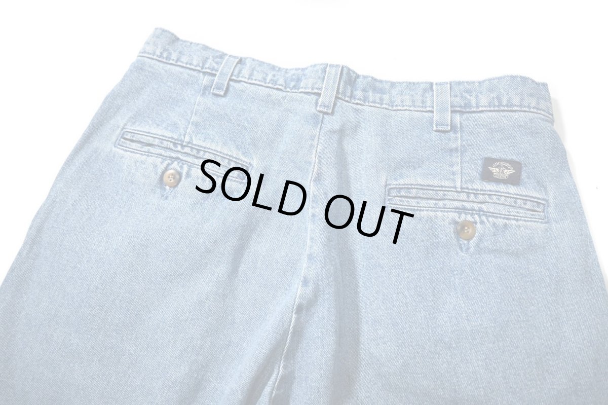 画像4: 90s Used Dockers Denim Pleated Trouser (4)