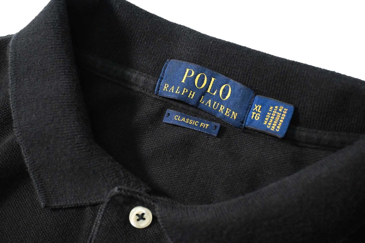 画像4: Used Polo Ralph Lauren L/S Polo Shirt "Classic Fit" Black (4)