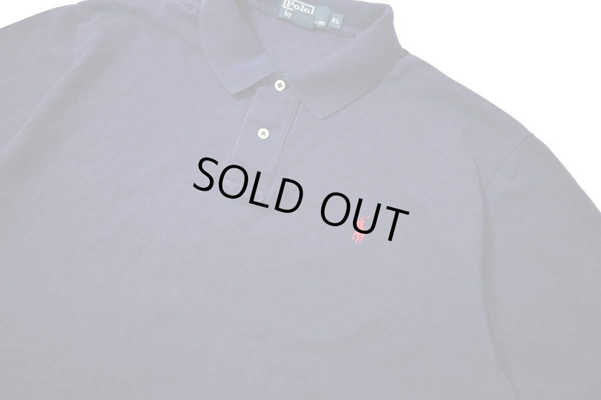 画像2: 90-00s Used Polo Ralph Lauren Polo Shirt Navy (2)