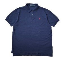 画像1: 90-00s Used Polo Ralph Lauren Polo Shirt Navy (1)