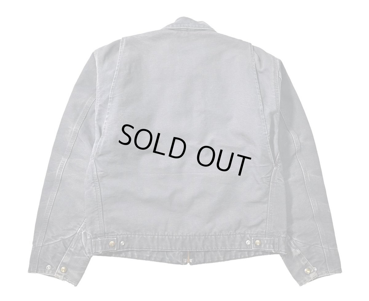 画像2: 08' Used Carhartt Blanket Lined Duck Detroit Jacket Petrol Blue (2)