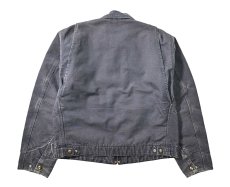 画像2: 08' Used Carhartt Blanket Lined Duck Detroit Jacket Petrol Blue (2)