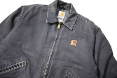 画像3: 08' Used Carhartt Blanket Lined Duck Detroit Jacket Petrol Blue (3)