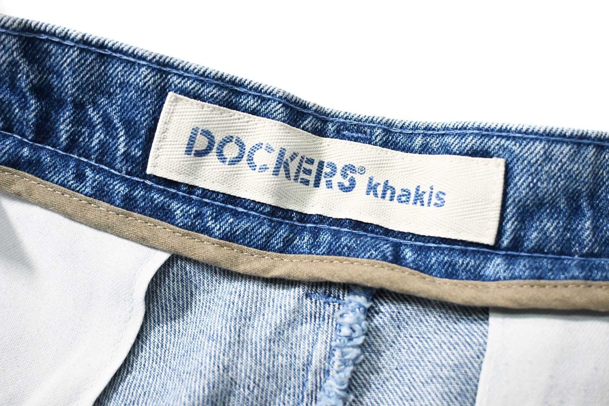 画像6: 90s Used Dockers Denim Pleated Trouser (6)