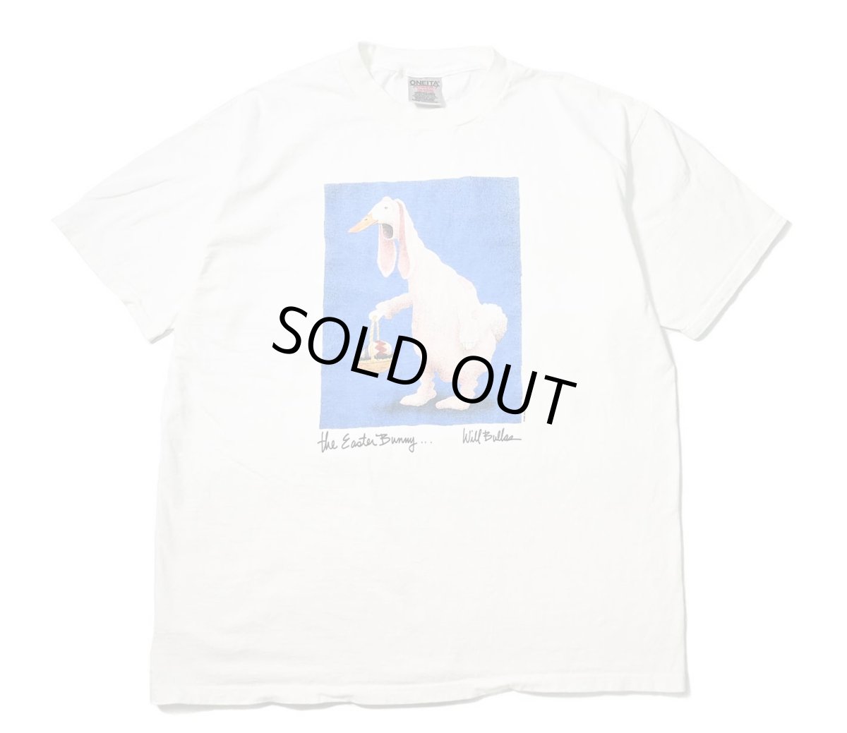 画像1: 90s Used Will Bullas Print Tee (1)